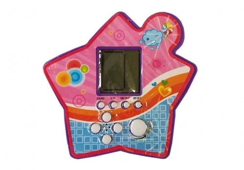 Brick Game Electronic Tetris Portable Star Purple