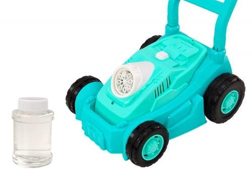 Bubble Machine Ride-on Lawn Mower with Handle Blue