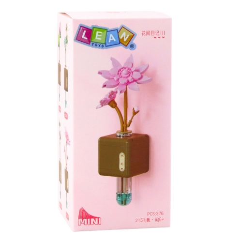 Building Blocks Lotus Flower Pink in a Vial 376 pcs.