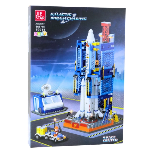 Building Blocks Space Station Platform Rocket 668 pcs.