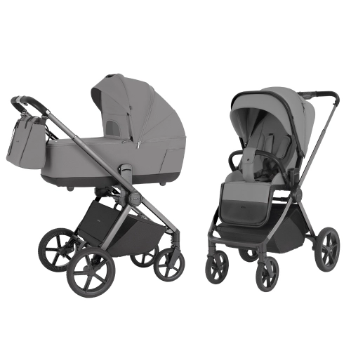 CARRELLO Ultra CRL-6527 Silk Grey Bērnu rati 2in1