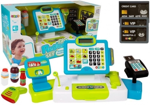 Cash register touch scale card reader