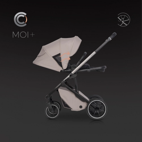 Cavoe Moi+ Taupe Bērnu rati 2in1