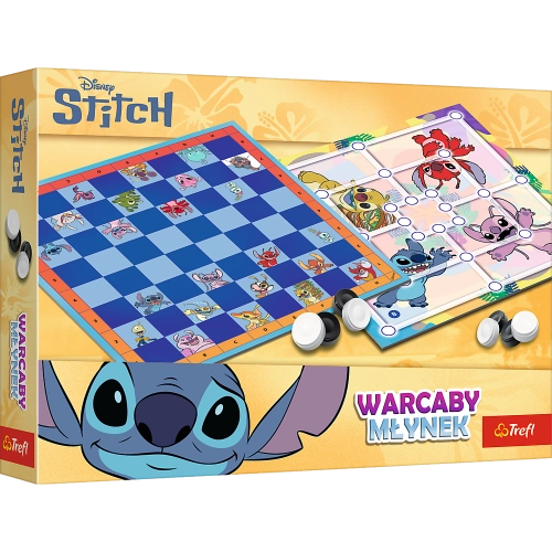 Checkers and Mill Game Lilo and Stitch Trefl 02799