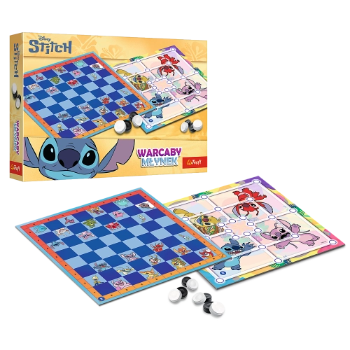 Checkers and Mill Game Lilo and Stitch Trefl 02799