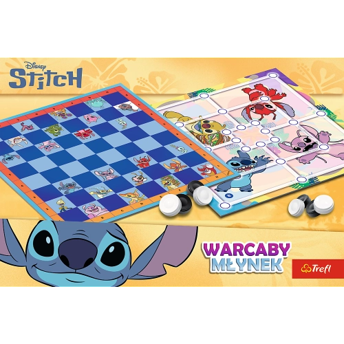Checkers and Mill Game Lilo and Stitch Trefl 02799