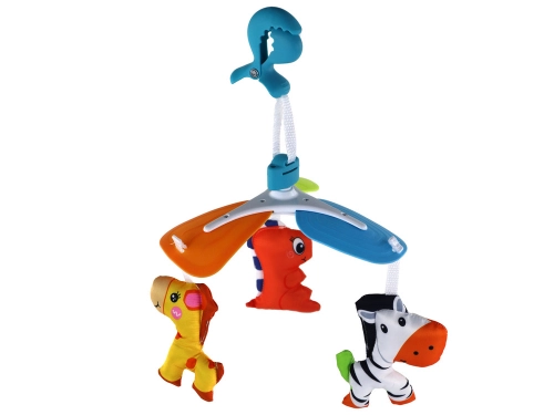 Children's carousel, animal clip, colorful