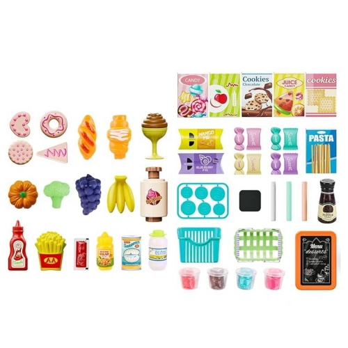 Children's Kitchen With Accessories Sink With Circulation Pair Lights Sounds 71pcs