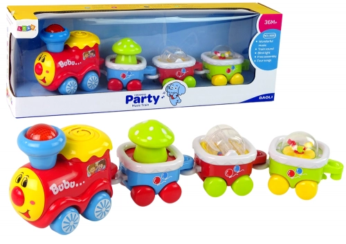 Colourful Educational Train for Toddlers Light and sound effects