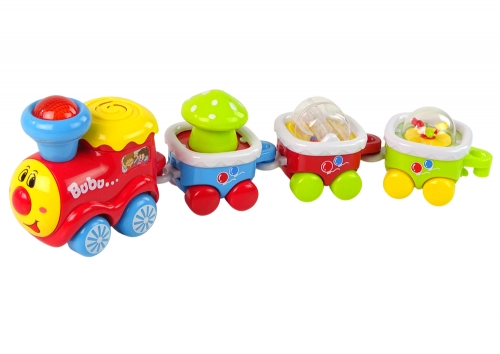 Colourful Educational Train for Toddlers Light and sound effects