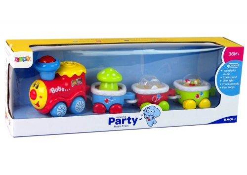 Colourful Educational Train for Toddlers Light and sound effects