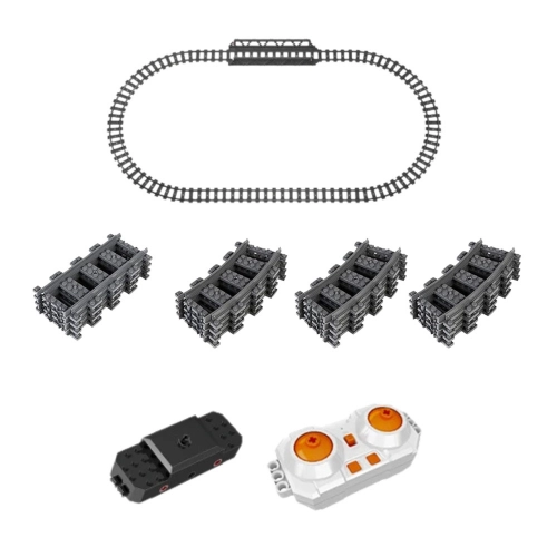 Construction Blocks Remote Controlled Steam Train RC Green 1212 pcs.