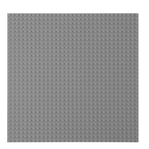 Construction Board for Building Blocks Gray 25.5 x 25.5 cm