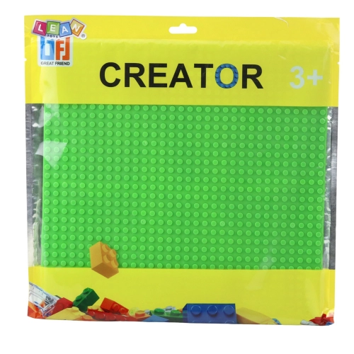Construction Board for Building Blocks Green 25.5x25.5 cm