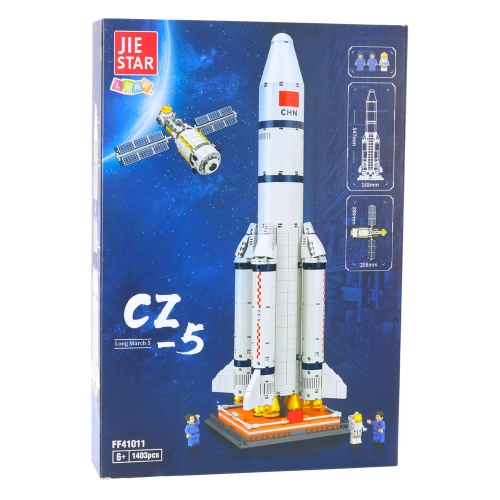 Construction Bricks Space Rocket Satellite CZ-5 1403 pcs.