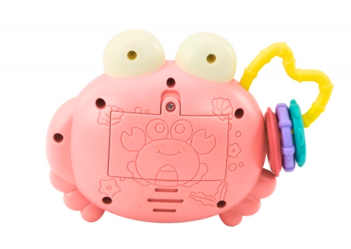 Crab Camera Rattle Battery Operated Projector Sounds Pink