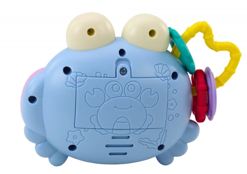 Crab Camera Rattle Projector Battery Operated Sounds Blue