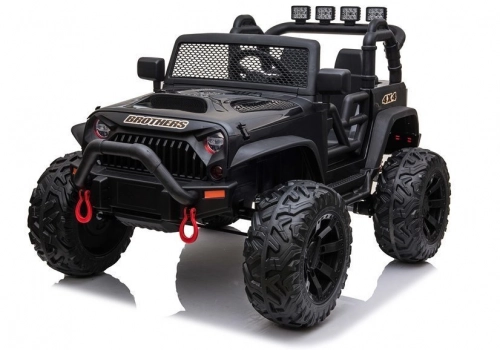 Двухместный детский электромобиль Jeep JC666 Black Painted
