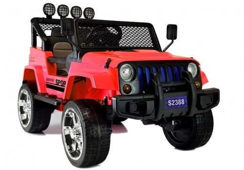 Двухместный детский электромобиль S2388 Jeep Red