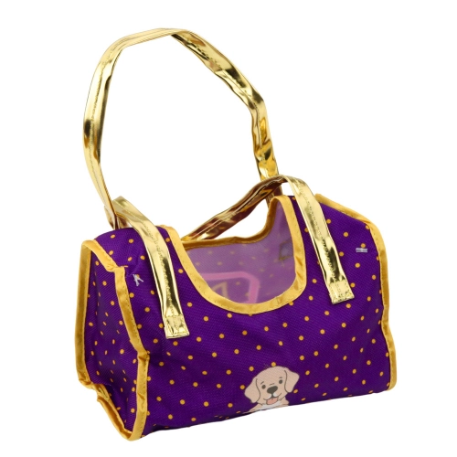 Dog in a Bag Plush Mascot Cuddly Toy Light Brown