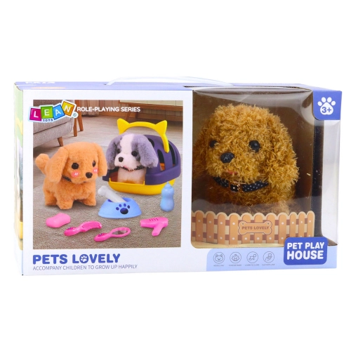 Dog Poodle Interactive Plush Walking Barking Carrier Accessories