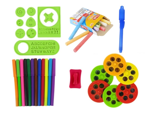 Double-sided Board Chalk Pens Stand Projector Pictures Red