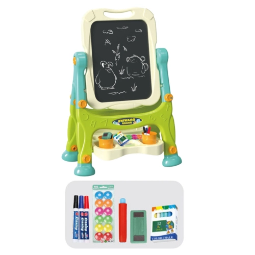 Double-sided Educational Board for Frames and Accessories Green 3-in-1