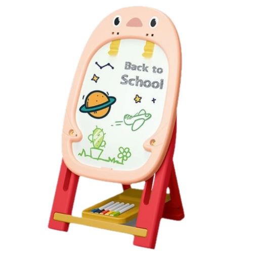 Double-sided Magnetic Board Penguin Game Set Accessories 56pcs Pink