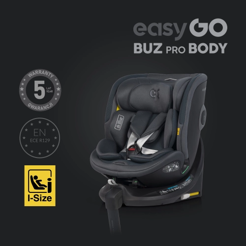 EasyGo Buz Pro 0-13 kg un EasyGo Buz Pro Body 0-36 kg Granito Bērnu autosēdeklis 2in1