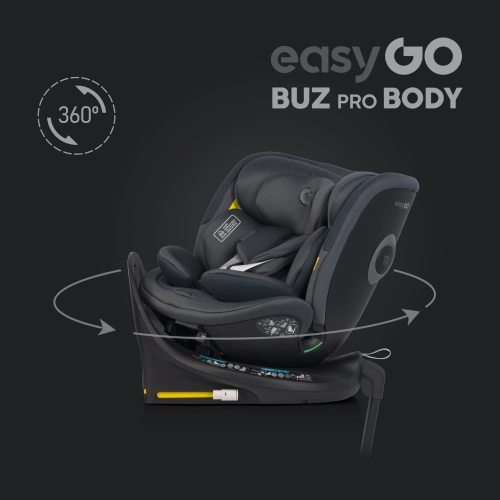 EasyGo Buz Pro 0-13 kg un EasyGo Buz Pro Body 0-36 kg Granito Bērnu autosēdeklis 2in1