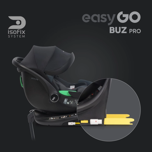 EasyGo Buz Pro 0-13 kg un EasyGo Buz Pro Body 0-36 kg Granito Bērnu autosēdeklis 2in1