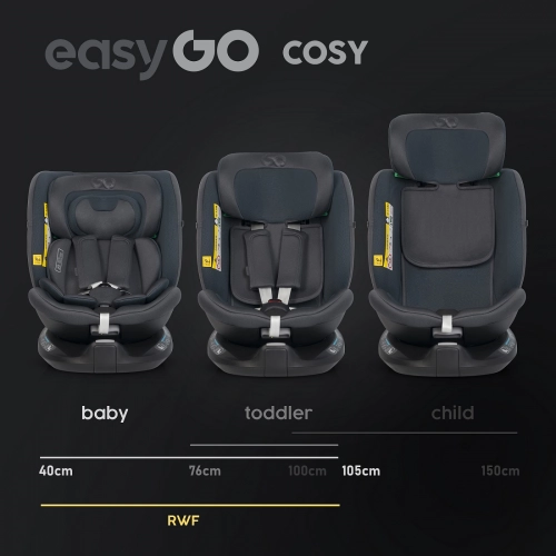 EasyGo Cosy Granito Bērnu autosēdeklis 0-36 kg