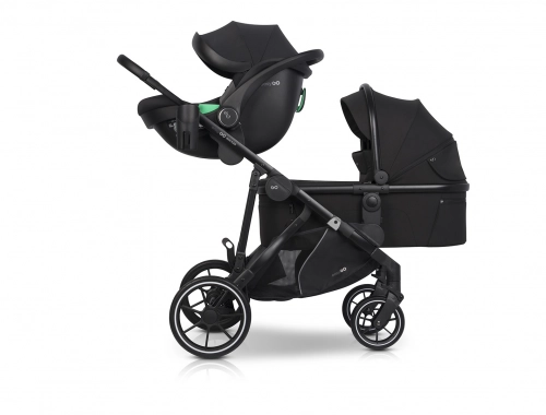 EasyGo Duoflex Ebony Black Pastaigu rati