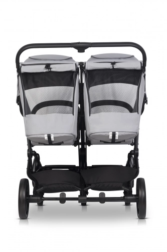 EasyGo Echo Cloudy Gray Dvīņu rati