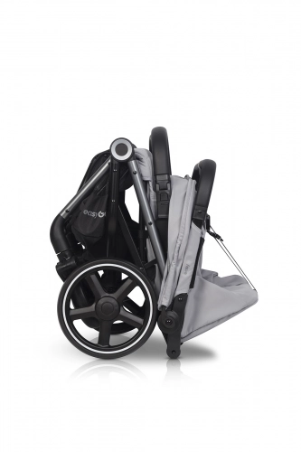 EasyGo Echo Cloudy Gray Dvīņu rati