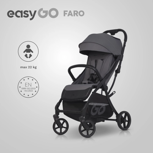 EasyGo Faro Cloudy Gray Pastaigu rati