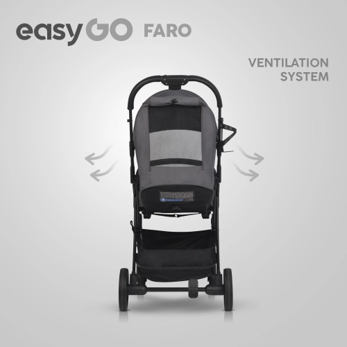 EasyGo Faro Cloudy Gray Pastaigu rati