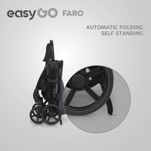 EasyGo Faro Cloudy Gray Pastaigu rati