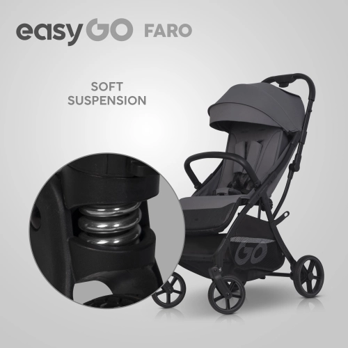 EasyGo Faro Cloudy Gray Pastaigu rati