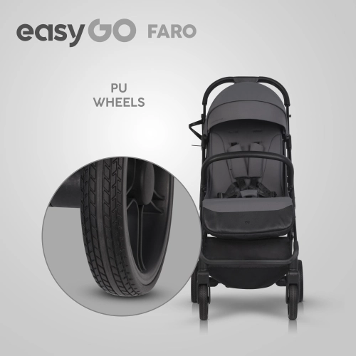 EasyGo Faro Cloudy Gray Pastaigu rati