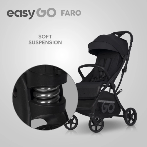 EasyGo Faro Ebony Black Pastaigu rati