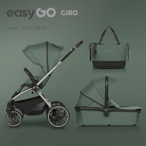 EasyGo Giro Sage Green Bērnu rati 2in1