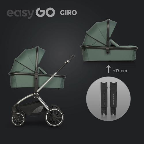 EasyGo Giro Sage Green Bērnu rati 2in1