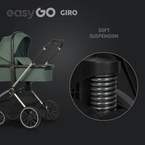 EasyGo Giro Sage Green Bērnu rati 2in1