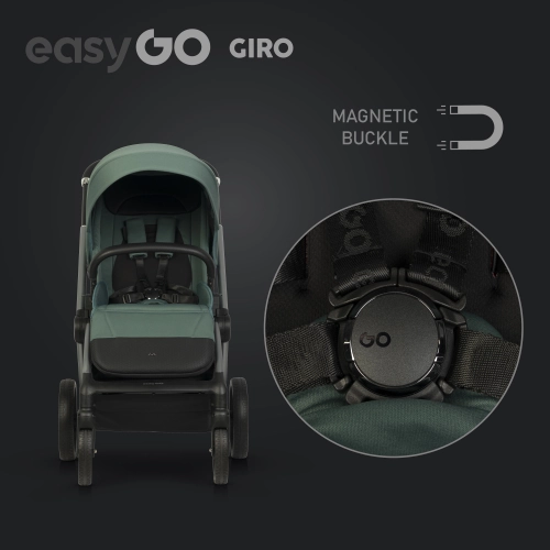 EasyGo Giro Sage Green Bērnu rati 2in1