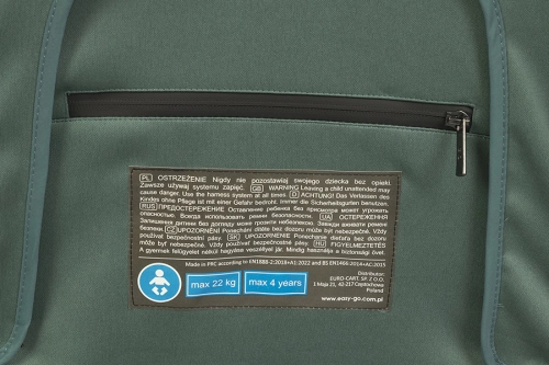 EasyGo Giro Sage Green Bērnu rati 2in1