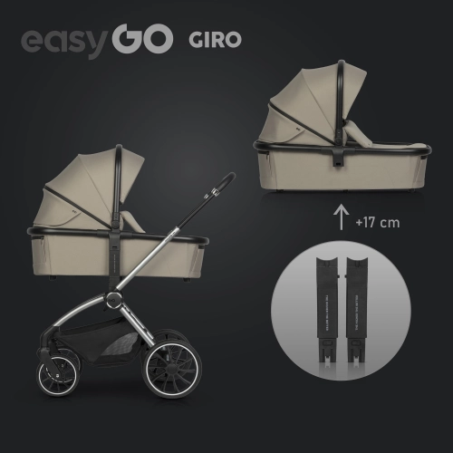 EasyGo Giro Savana Beige Bērnu rati 2in1