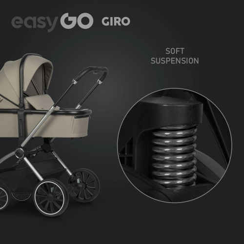 EasyGo Giro Savana Beige Bērnu rati 2in1