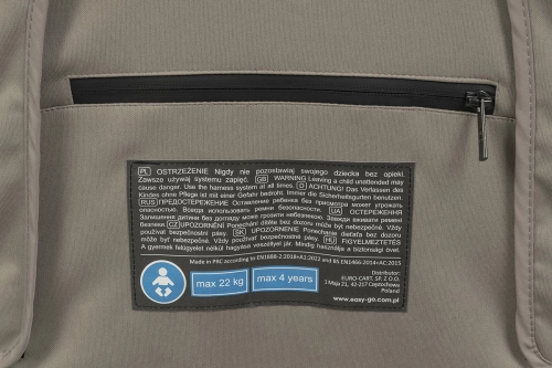 EasyGo Giro Savana Beige Bērnu rati 2in1