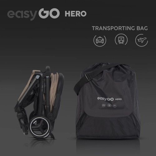 EasyGo Hero Golden Beige Pastaigu rati